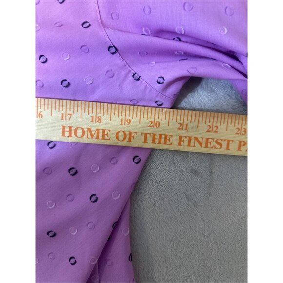Foxcroft Women’s Size 8 Shirt Lot Pink Blue Polka Dot Long Sleeve - Picture 8 of 11
